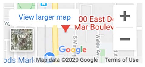 pasadena location map